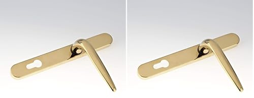Yale Essentials Long Backplate Door Handle - Gold (Pack of 2)