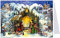 Postkarten Adventskalender/Weihnachtskalender mit Bildern Jesus ist geboren