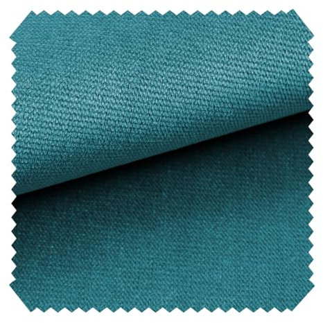 novely® Passau | 1 lfm | samtig weicher Chenille Möbelstoff in 26 Farben | Polsterstoff (13 Ocean Blau)