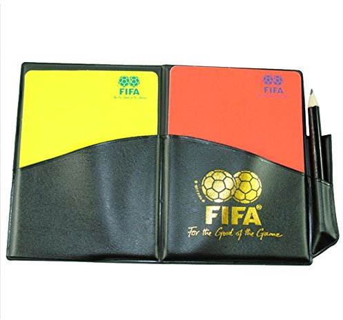 NJS Football Soccer Referee Red Yellow Card PU Wallet