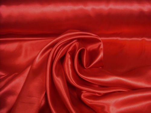 Stoff-Kollektion - Satin Stoff Meterware aus Polyester - Polyestersatin Glänzend & Doppelseitig 150cm breit – Ideal zum Nähen von Kostümen, für Bekleidung, als Dekostoff etc. - Rot
