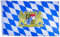 SCAMODA Bundes- und Länderflagge aus wetterfestem Material mit Metallösen, Outdoor Fahne & Flagge (Bayern Löwe) 150x90cm