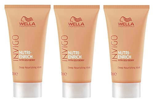 3er Nutri Enrich Intensiv pflegende Maske Invigo Wella Professionals mit Goji Beeren je 30 ml = 90 ml
