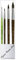 Pinceau Raphael Aquarelle Petit Gris 835 set 3pcs 835 N°4,12,18 + 1Davinci 373