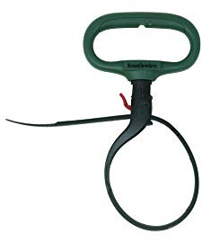Southwire - 58973440 CLPT04GR 4-Inch Adjustable Heavy Duty Clamp Tie w/Rotating Handle; Reusable Zip Down Cable; Green