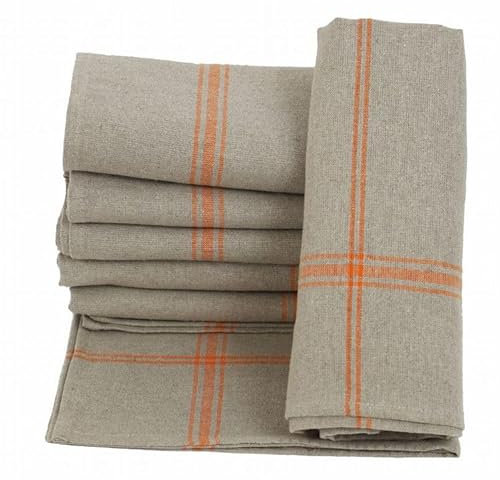 Lot de 6 torchons de Cuisine Pur Lin Normandie