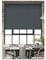 Aprica Blackout Made to Measure Roller Blinds - Easy Fit Roller Blinds for Windows and Doors - Thermal Blinds Fabric with Child Safety Pull Cords (Charcoal Grey, Width 180cm - Drop 160cm)
