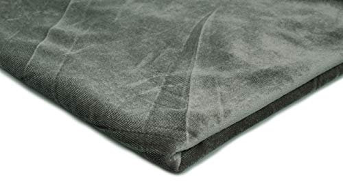 Pannesamt Stoff, Samt, Velours, Velourstoff 50x150 cm (Dunkelgrau)