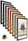 myposterframe Bilderrahmen Aged Vintage 70 x 100 cm Pandora Echtholz Gold mit Acrylglas Antireflex 1 mm
