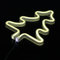 Hyuduo LED Leuchtreklame, Weihnachtsbaum Neonlicht, Neuheit Wandleuchte mit 2 Power Methode für Weihnachtsfeier Dekoration(Gelb) Wandlampe