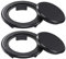 Patio Tischschirm Loch Ring und Kappe Set,2 PCS Tischschirm Loch Ring 1,65 Zoll Schirmloch Ring Tisch für Sonnenschirm für Glas im Freien Garten-Stehtisch Schwarz