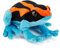 Zappi Co Plüschtier für Kinder, gefüllt, weich, kuschelig, Teil der Safari-Tier-Kollektion, perfekt für Kinder (20 cm Tiefe), Pfeilgiftfrosch, Orange/Blau