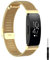HYKEJI Ersatzarmband Kompatibel mit Fitbit Inspire 2 / Inspire/Fitbit HR Armband für Damen/Herren, Ersatz Edelstahl Metall Inspire/Inspire (F)