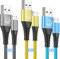 Yosou Micro USB Cable 3M 3Pack Long Android Charger Cable Nylon Charging Cable USB Wire Micro Charger Lead for Samsung Galaxy S7 Edge S6 S5 J8 J7 J5 J6 J3 A6 A10, Huawei, PS4, Xbox,Kindle Fire,Tablet