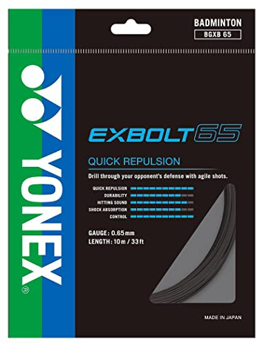 YONEX BG Exbolt 65 Badminton-Saite (schwarz)