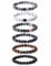 JeweBella 6 Stück 8MM Perlen Armband für Herren Naturstein Armband Tigerauge Armband Lavasteine Armbänder Set Mala Achat Yoga Elatics Armband Set Heilsteine Steine Armband für Männer
