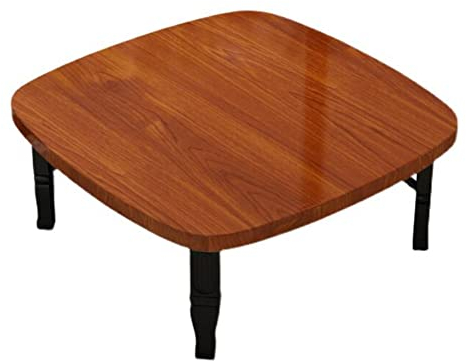 Klapptisch Klappbarer Quadratischer Tisch Bodentisch Zu Hause Esstisch Niedriger Tisch Im Japanischen Stil Schreibtisch Kleiner Schreibtisch Für Tatami Schlafzimmer Erkerf(Size:60x35cm)