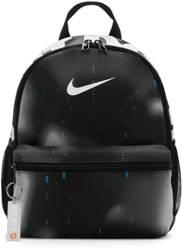 NIKE Y NK BRSLA JDI Mini BKPK- CAT AOP 1 Rucksack, Schwarz/Weiß/(Weiß), Einheitsgröße, Rucksack, Schwarz/Weiß/Weiß, Einheitsgröße, Rucksack