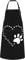 AOOEDM Hunde Katzen Pfotenabdrücke Schürze Verstellbare Schürzen mit 2 Taschen für Damen Herren Wasserdichte Schürze für Küche Malerei Gartenarbeit