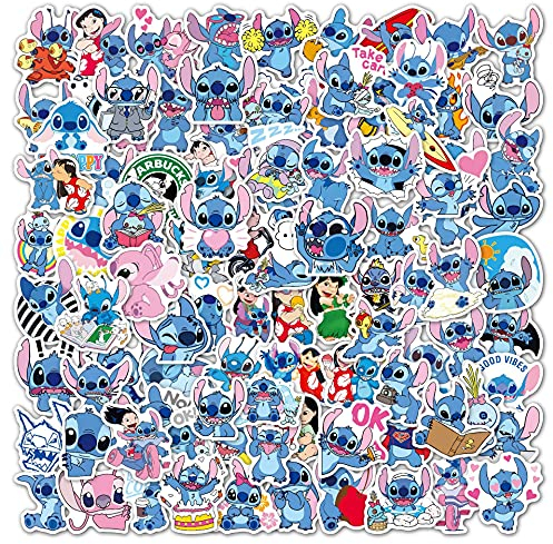 Lilo & Stitch Stickers Pack 100 PCS | for Car, Laptop, Water Bottles | Cute Vinyl Decals for Teens