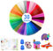 Nswayy 30 Rollen 3D Stift Filament PLA 1.75mm, 30 Farben je 5M 3D Druckerstift Filament-Nachfüllungen Hochpräziser für 3D Stift 3D Pen