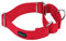 Mikivery Martingale Hundehalsband, Nylon, verstellbar und sicher, für Training, bequem, Metallschnalle, Schlupfhalsbänder für kleine, mittelgroße und große Hunde (Rot, L)