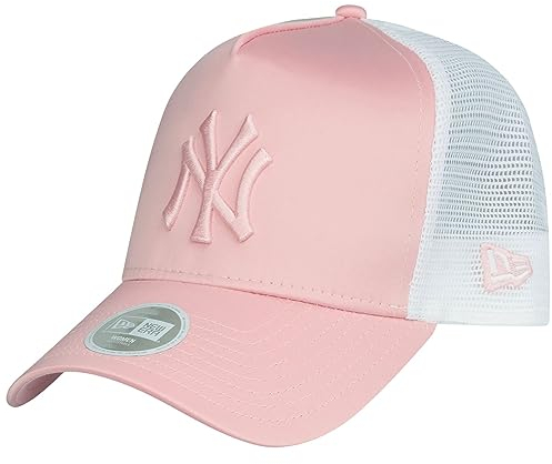 New Era Trucker - Berretto da donna in raso New York Yankees, rosa, Colore: rosa., Taglia unica
