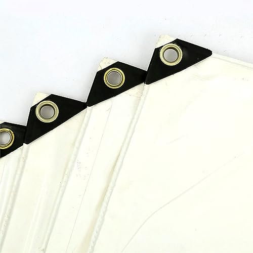 ATYUJKB Bâche de Protection Exterieur 3x5m, 500g/m² Bâche de Protection Bois, Bâche de Protection en Tissu Imperméable avec Œillets, Bâches pour Piscine Indéchirable