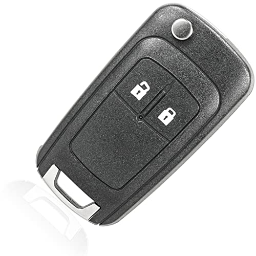 Schlüsselgehäuse 2-Tasten Ersatz Kompatibel Gehäuse der Fernbedienung Typ Messer für Opel Insignia Buick Movano Mokka Adam Chevrolet Cruze, Gehäuse für Autoschlüssel