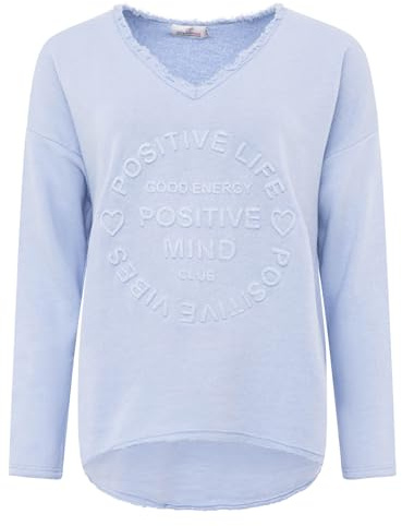 Zwillingsherz Sweatshirt Positiv für Damen Frauen – Hochwertiger Baumwoll Pullover Hoodie Pulli Langarm kuschelig weich Langarmshirt Oversized Sommer