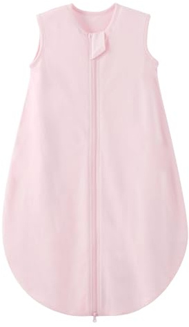 Duomiaomiao Baby Sleeping Bag 0.5 TOG Summer Sleeping Bag, 100% Cotton Baby Sleep Sack 18-36 Months Unseix Baby Wearable Blanket for Infant Newborn Toddler, Pink