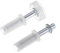 Kit de reparación de puerta plegable de acero y plástico, kit de herrajes para puerta plegable de armario plegable, pivote superior y rueda guía (1 unidad)