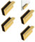 UFURMATE Glastürgriff 4Pcs Schrank Finger Ziehgriff Gold Glas Finger Edge Pull Verdeckte Griffe für Schublade, Schrank, Möbel