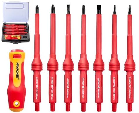 MAXPOWER 1000V Jeu de tournevis de précision multifonctions isolés