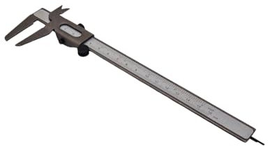 FAST WORLD SHOPPING ® Calibro Per Misurazioni Manuali Con Corsoio Misure Esterne Interne Profondità Righello Espresso In Millimetri Centimetri E Pollici Misurare Componenti Meccanici