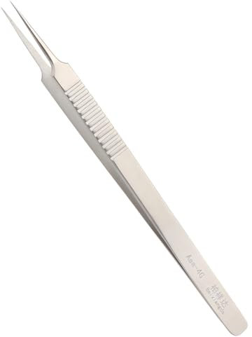 Pinzette professionali in acciaio inox lunghe 16 cm con punta sottile e affilata, pinzette di precisione per telefono cellulare, strumento di saldatura BGA SMD
