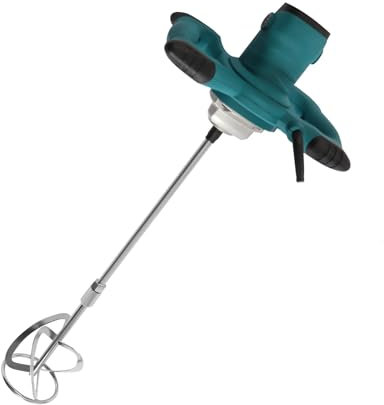 JAYEUW 2100W Elektrischer Rührwerk Tragbarer Mörtelrührer Betonmischer mit S-förmiger Mischkopf 6 Gang Einstellbarer Geschwindigkeit Beton Mischer Mörtelmischer M14 Schnittstelle Mörtelrührer