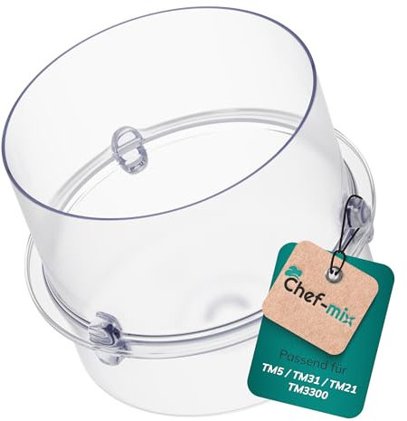 Chef-Mix Gobelet Doseur 100ml de Remplacement pour Vоrwerk Thermоmix TM31 TM21 TM5 Plastique Capuchon Doseur - Gobelet Plastique pour Ouverture Couvercle Robot de Cuisine Thermоmix Bimby