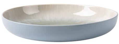 Set di 6 piatti fondi blu Iris | 100% gres smaltato reattivo, lavabile in lavastoviglie e microonde, uso quotidiano