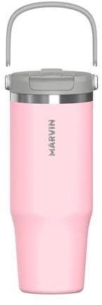 MARVIN THE ICED – 1000 ML– Termo Acero Inoxidable Reutilizable – Botella Térmica Premium para Frío y Calor – Estilo Elegante para Deporte, Trabajo y Urbano (Nipple)