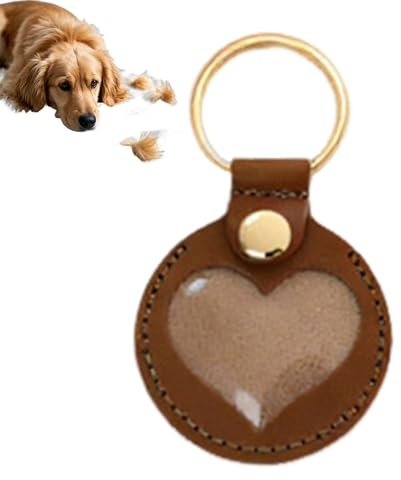 Schlüsselanhänger - Schlüsselanhänger Leder Für Tierhaare Erinnerung Zum Sammeln Von Katzen- Und Hundehaaren | Andenken An Verstorbene Für Hundebesitzer Katzenliebhaber Für Unisex Handtasche Handy