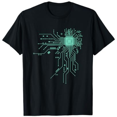 Funny Computer Geek PCB Design CPU Chip Platine T-Shirt