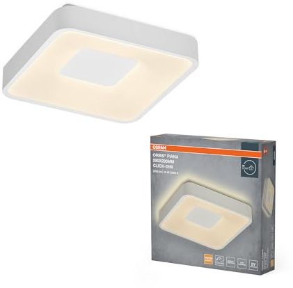 Osram ORBIS PIANA 290X290 16W830CLICKD WT | Orbis Piana, Indoor Wall Lighting, Weiß, Dia, 50.000 h, 1er Pack