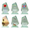 JSSC Neugart GmbH Glaspokal, Glastrophäe, Glasfels aus Jadeglas (Text+Logo farbig, 180x130mm)