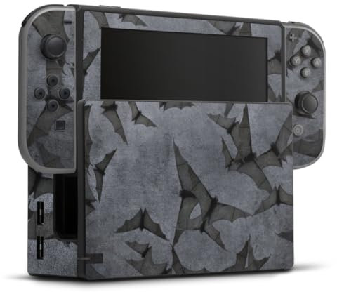 DeinDesign Skin kompatibel mit Nintendo Switch Folie Sticker Fledermaus Vampir Halloween