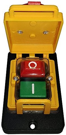 Pulsante start/stop KJD12 NVR, 4 pin, 250 V, per macchinari per la lavorazione di legno e metallo,