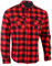 Bikers Gear Australia, Camicia protettiva in flanella di Kevlar (aramide) multicolore rosso/nero. xl