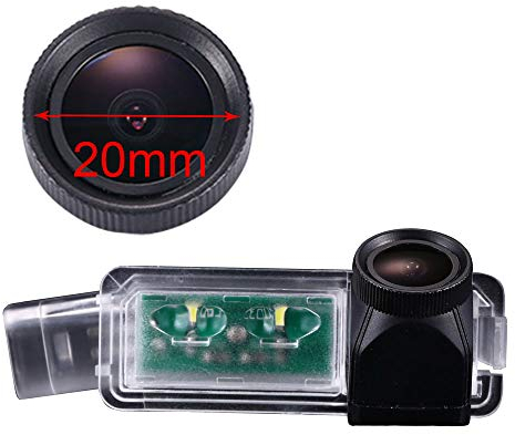 20mm HD Lens Wasserdicht Auto Rückfahrkamera Kennzeichenbeleuchtung Kamera für VW Golf5/V/Golf7 MK7/VII/Passat CC/Skoda Scirocco/Seat Leon/Seat Leon 5F/Lamando/Limouine bj 2005-2008