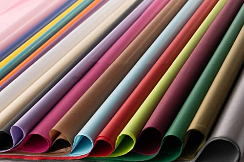 100 Coloured Tissue Paper/Gift Wrap/Wrapping Paper Sheets (20 x 30) by ODL Packaging (Multicoloured)
