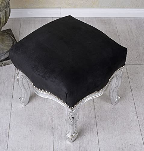 PALAZZO INT Fußschemel Barock Hocker Fusshocker Fussbank Antikstil Fussbänkchen Bank cat689e02